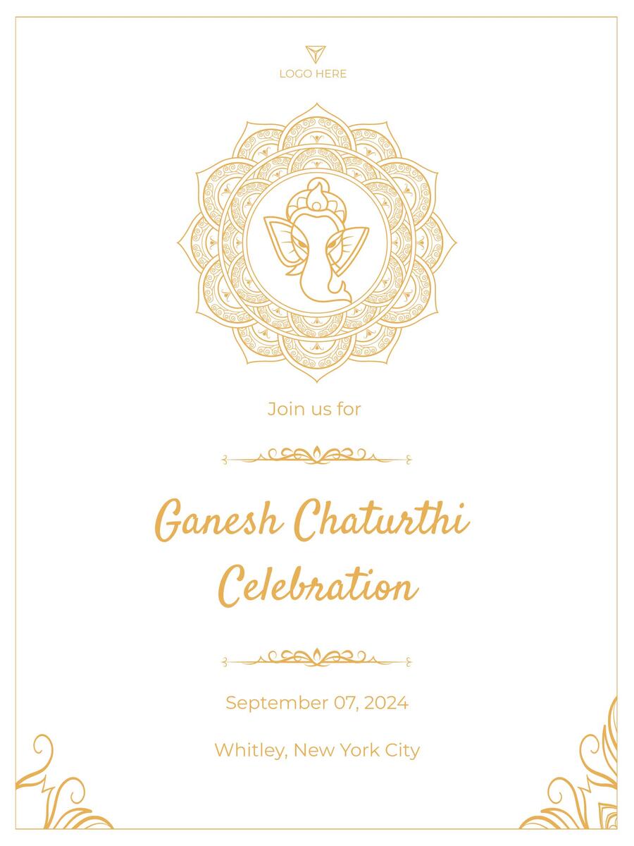 ganeshchaturthiposter maker text advertisement