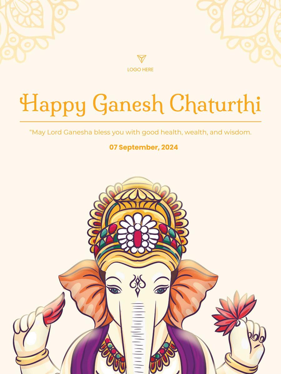 ganeshchaturthiposter maker advertisement poster