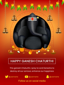 Happy Ganesh Chaturthiganeshchaturthi Poster